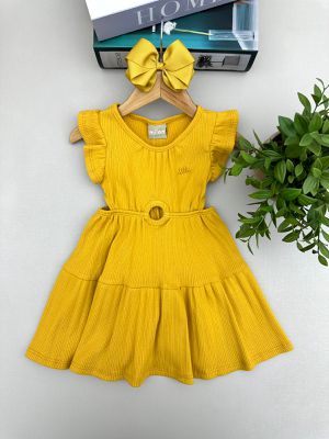 Vestido Regata Menina Estilo Amarelo Mil... - A Japonesa Franca Oficial