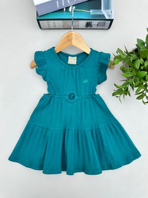 Vestido Regata Menina Estilo Verde Milon... - A Japonesa Franca Oficial