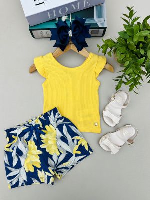 Conjunto Regata Menina Isabela Amarelo M... - A Japonesa Franca Oficial