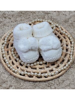 Sapatinho De Tricot Com Pompom Rn - Mund... - A Japonesa Franca Oficial