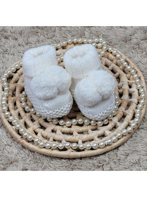 Sapatinho De Tricot Com Pompom Rn - Mund... - A Japonesa Franca Oficial