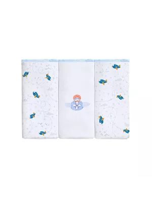 Kit Fralda Estampada 63x63cm 3 unid - Pa... - A Japonesa Franca Oficial