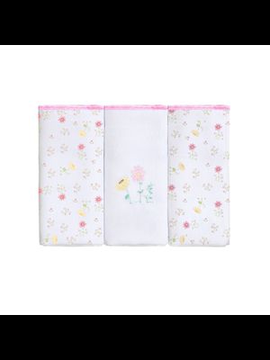 Kit Fralda Estampada 63x63cm 3 unid - Pa... - A Japonesa Franca Oficial