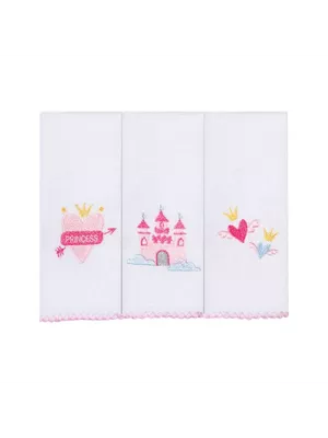 Kit Paninho De Boca Bordada 32x32cm 3 un... - A Japonesa Franca Oficial