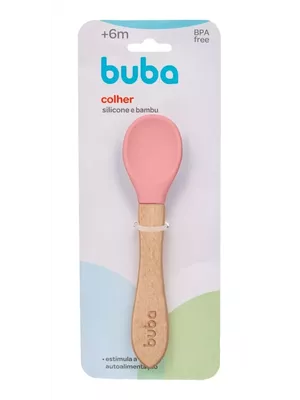 Colher Infantil Bebê Em Silicone E Bambu... - A Japonesa Franca Oficial