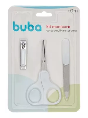 Kit Manicure Cortador Lixa E Tesoura Bub... - A Japonesa Franca Oficial