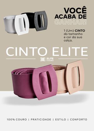 Cinto de Couro Brinde - Elite Couro Store