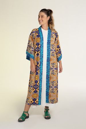 Kimono Longo Mix Arruda Azul - 4066 - Funlab