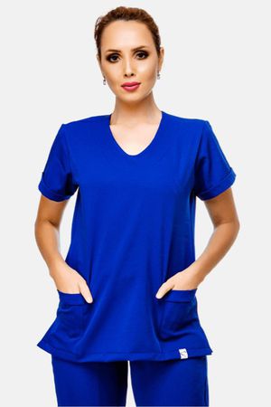 Blusa Feminina Basic Azul Caneta - Use Anny