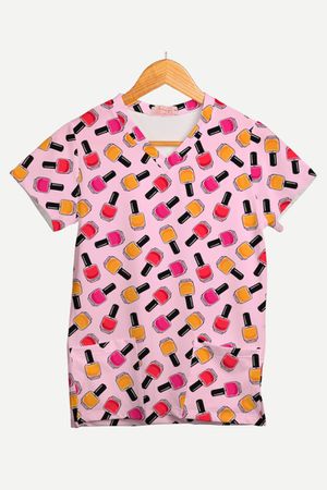 Blusa Estampada Nail Beauty Colors em Malha Confor - Use Anny