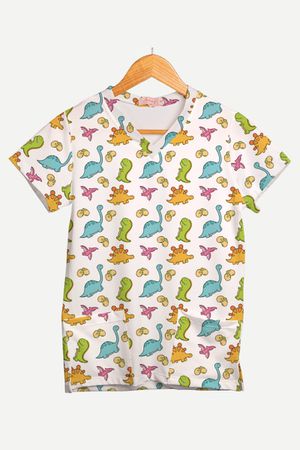 Blusa Estampada Dino Fun em Malha Confort - Use Anny