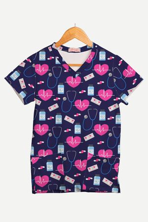 Blusa Estampada Eletro Vital em Malha Confort - Use Anny