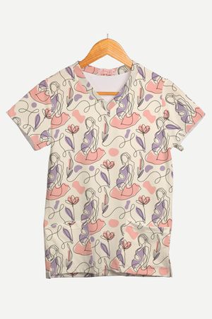 Blusa Estampada Jardim da Vida em Malha Confort - Use Anny