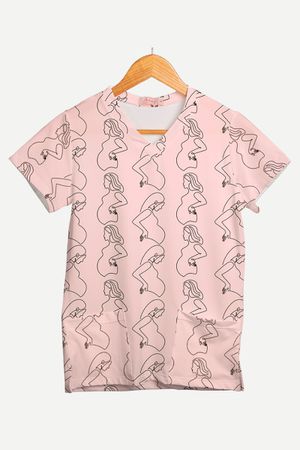 Blusa Estampada Linhas de Amor em Malha Confort - Use Anny