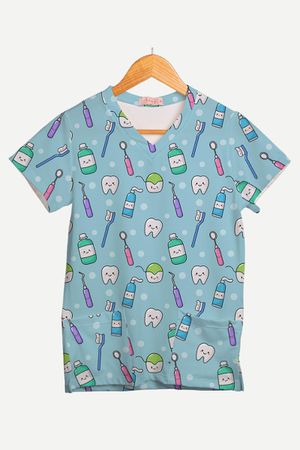 Blusa Estampada Odonto Pop em Malha Confort - Use Anny