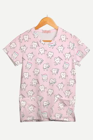Blusa Estampada Dentes Mágicos em Malha Confort - Use Anny