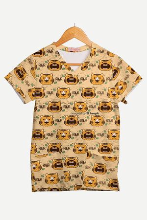 Blusa Estampada Amigo Tigre em Malha Confort - Use Anny