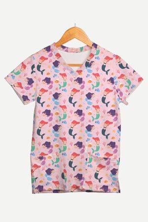 Blusa Estampada Doce Sereia em Malha Confort - Use Anny