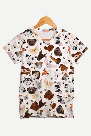 Blusa Estampada Cachorros Ref. vet04 - Use Anny