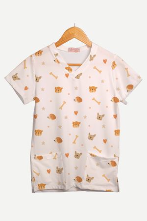 Blusa Estampada Dog Love em Malha Confort - Use Anny