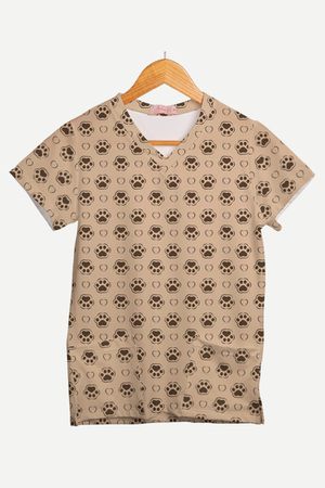Blusa Estampada Pegadas de Amor em Malha Confort - Use Anny