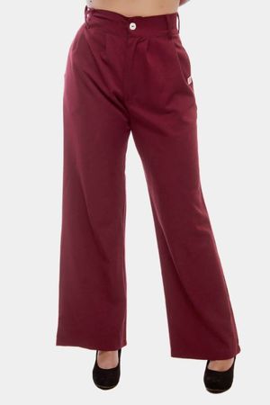 Calça Feminina De Alfaiataria Lilian Vinho - Use Anny