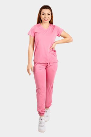 Conjunto Rosa Claro Em Malha Dry Confortly Scrub -... - Use Anny
