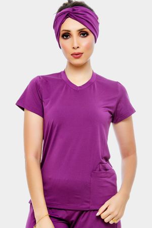 Blusa Uva Em Malha Dry Confortly Scrub - blu-confo... - Use Anny