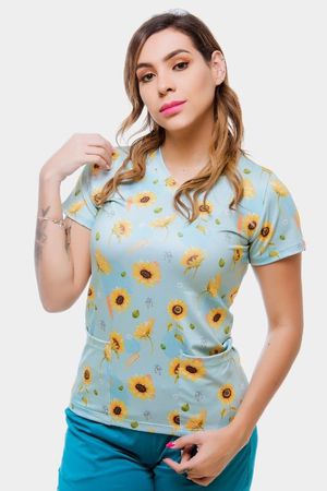 Blusa Girassol Em Malha Dry Confortly Scrub - Use Anny