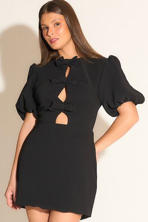 Vestido Larissa Alfaiataria com Laço - Versos Deni... - Versos Denim
