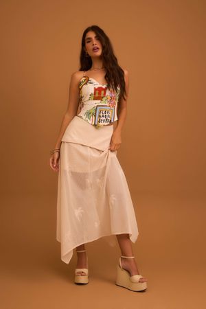 Saia Clarice - Versos Denim - Versos Denim