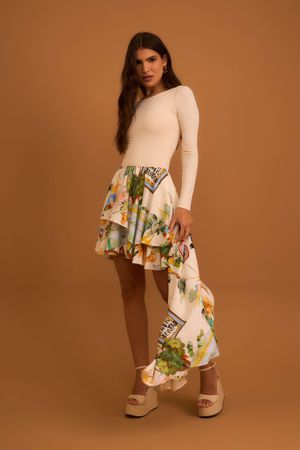 Saia Leonor - Versos Denim - Versos Denim