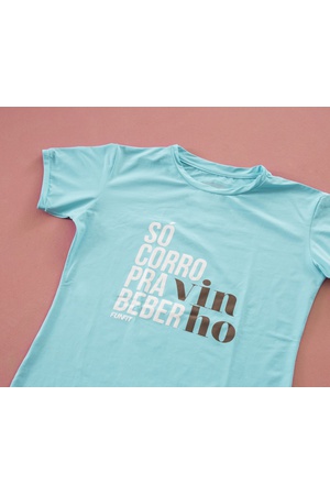 Camiseta Feminina Premium Funfit - Só Corro Pra Be... - FUNFIT 