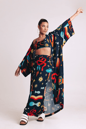 Kimono Longo Mística Cor Faixa - 5130 - Funlab