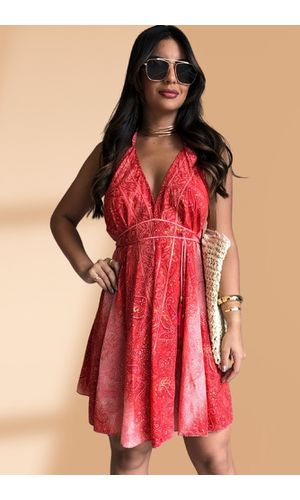 Vestido Lenço Curto Isabel - Poliana Finzetto