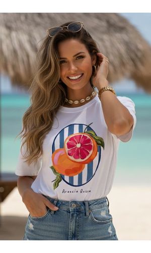 Camiseta Feminina Arancia Rossa - Poliana Finzetto