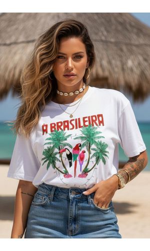 Camiseta Feminina A Brasileira - Poliana Finzetto