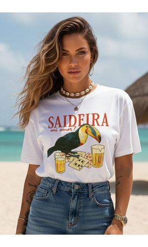 Camiseta Feminina Saideira - Poliana Finzetto