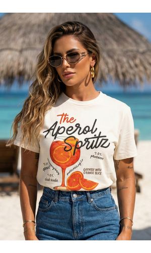 Camiseta Feminina Aperol Spritz - Poliana Finzetto