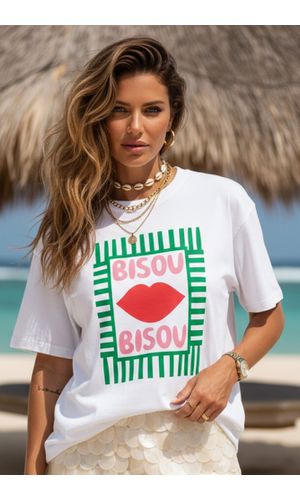 Camiseta Feminina Bisou Bisou - Poliana Finzetto