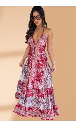 Vestido Seda Ravena - Poliana Finzetto