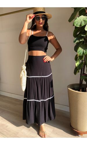 Conjunto Preto Viscose - Poliana Finzetto