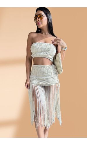 Conjunto Tricot Tulum Bege - Poliana Finzetto