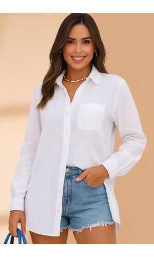 Chemise Vestido Branco - Poliana Finzetto