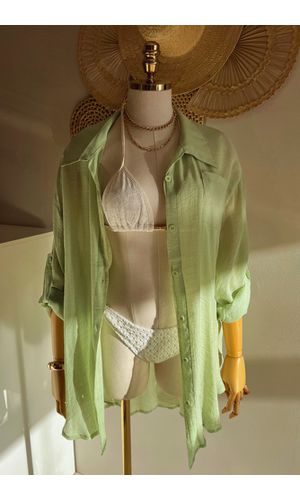 Saída de Praia Camisa Básica Verde Menta - Poliana Finzetto