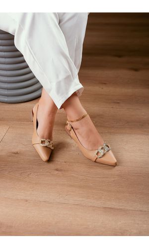 SAPATILHA SLINGBACK CORRENTE_192 - NUDE - 192- Nud - Cordélia Store