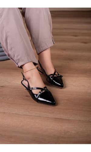 Sapatilha Slingback Fivela_310- Preto - 310- Preto - Cordélia Store