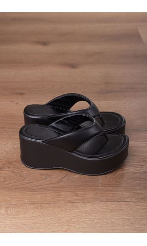 TAMANCO DEDO TIRA ACOLCHOADA 7,5CM_374 - PRETO - 3... - Cordélia Store