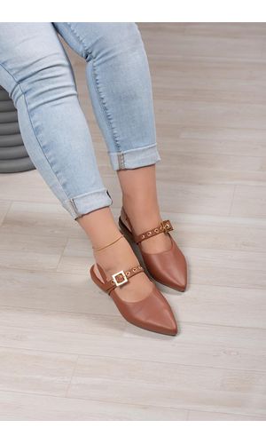 SAPATILHA SLINGBACK FIVELA ILHÓS_485 - CARAMELO - ... - Cordélia Store