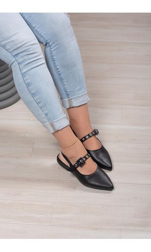 SAPATILHA SLINGBACK FIVELA ILHÓS_485 - PRETO - 485... - Cordélia Store